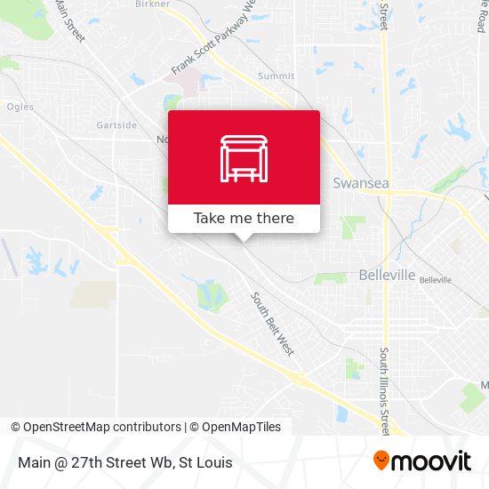 Main @ 27th Street Wb map