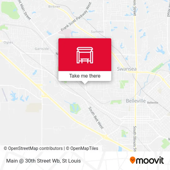 Main @ 30th Street Wb map