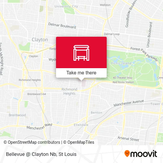 Mapa de Bellevue @ Clayton Nb