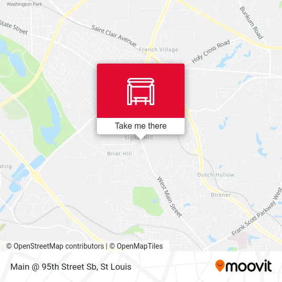 Main @ 95th Street Sb map