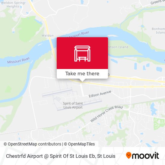 Mapa de Chestrfd Airport @ Spirit Of St Louis Eb