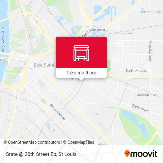 State @ 20th Street Eb map