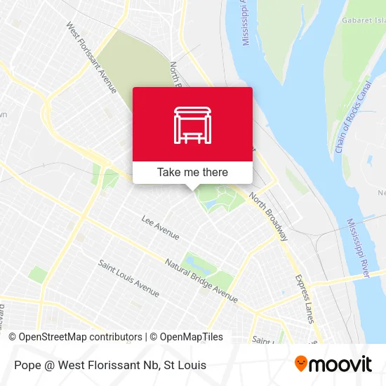 Mapa de Pope @ West Florissant Nb