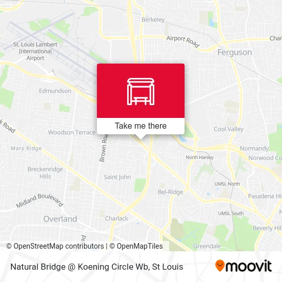 Natural Bridge @ Koening Circle Wb map