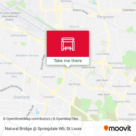 Natural Bridge @ Springdale Wb map