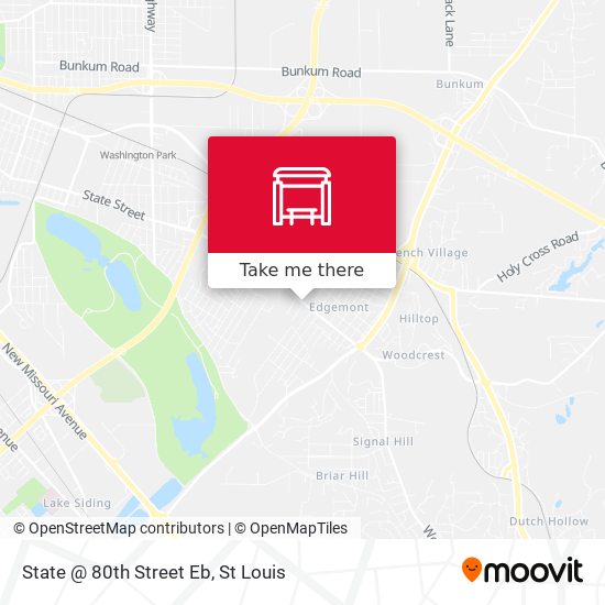 State @ 80th Street Eb map