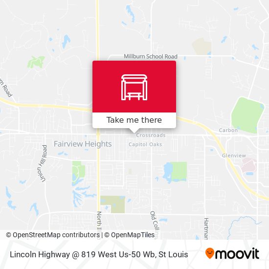 Lincoln Highway @ 819 West Us-50 Wb map