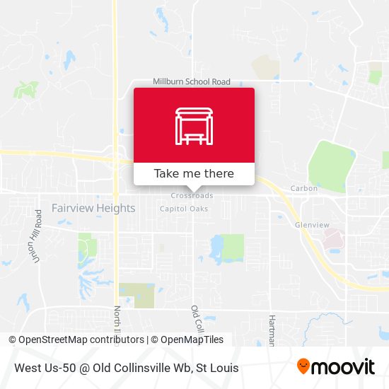Mapa de West Us-50 @ Old Collinsville Wb