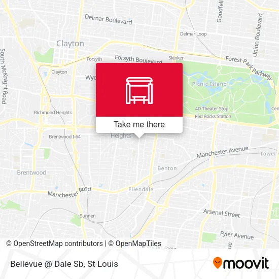 Mapa de Bellevue @ Dale Sb
