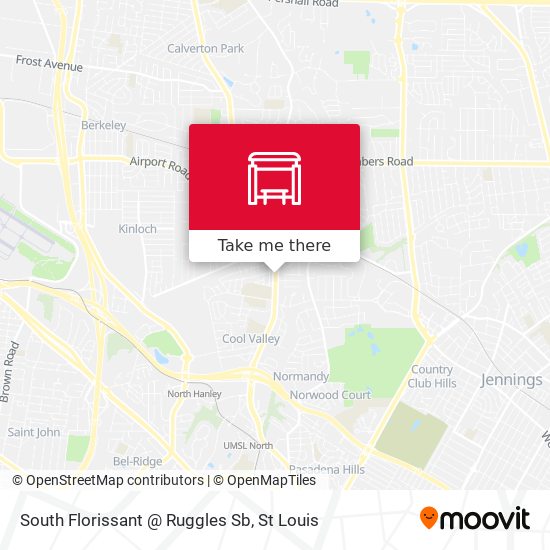 South Florissant @ Ruggles Sb map