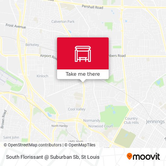 Mapa de South Florissant @ Suburban Sb