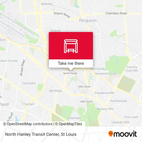 North Hanley Transit Center map