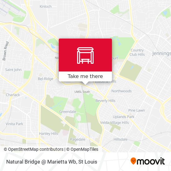 Natural Bridge @ Marietta Wb map