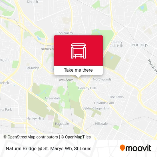 Mapa de Natural Bridge @ St. Marys Wb