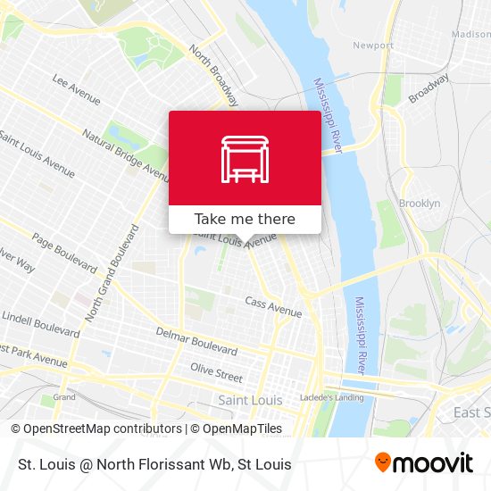 St. Louis @ North Florissant Wb map