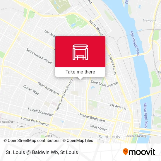 Mapa de St. Louis @ Baldwin Wb