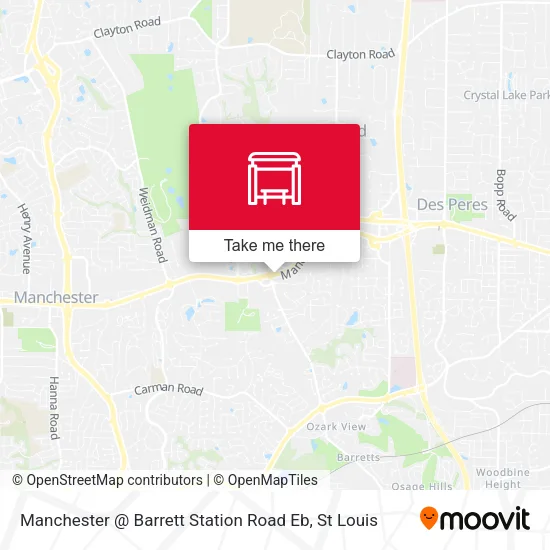 Mapa de Manchester @ Barrett Station Road Eb