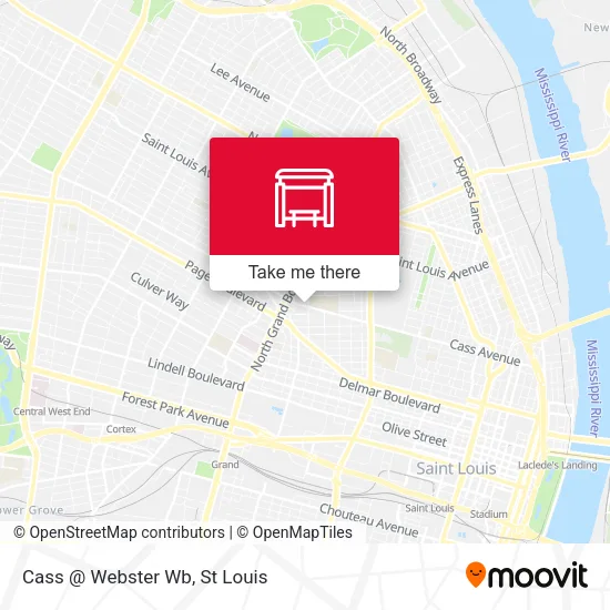 Cass @ Webster Wb map