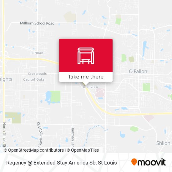 Regency @ Extended Stay America Sb map