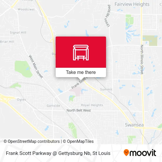 Mapa de Frank Scott Parkway @ Gettysburg Nb