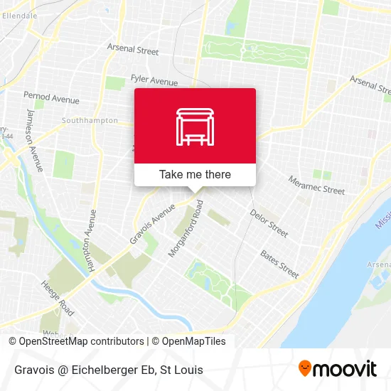 Gravois @ Eichelberger Eb map
