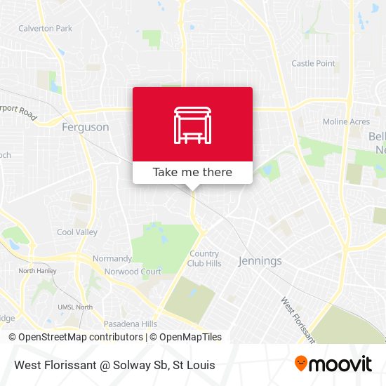 Mapa de West Florissant @ Solway Sb