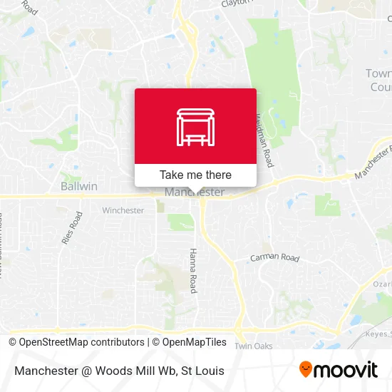 Mapa de Manchester @ Woods Mill Wb