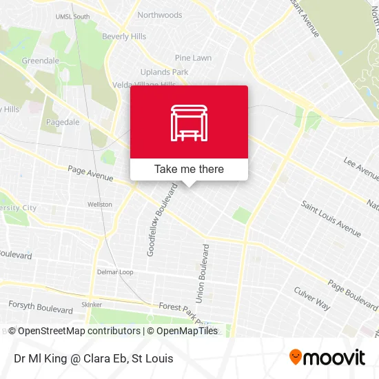 Dr Ml King @ Clara Eb map