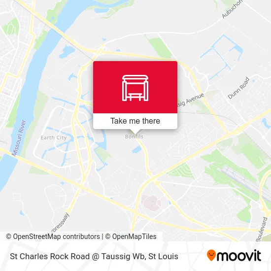 Mapa de St Charles Rock Road @ Taussig Wb