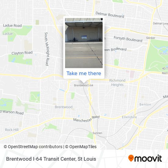 Brentwood I-64 Transit Center map