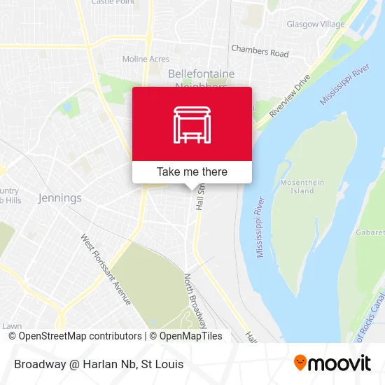 Broadway @ Harlan Nb map