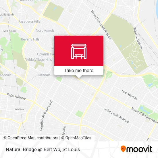 Mapa de Natural Bridge @ Belt Wb