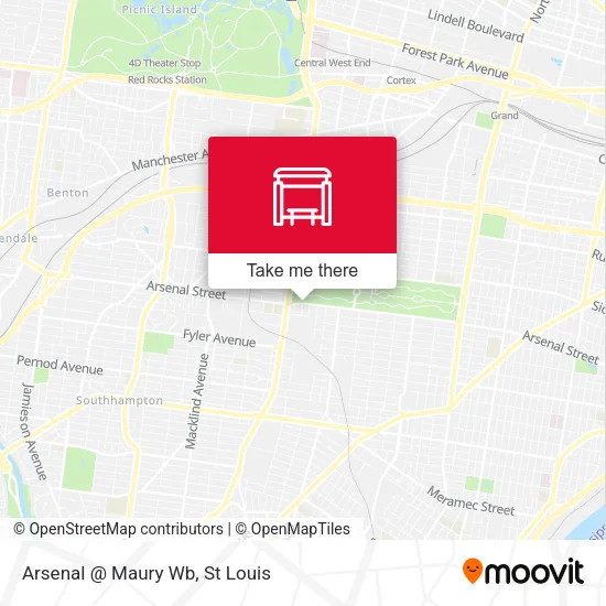 Arsenal @ Maury Wb map