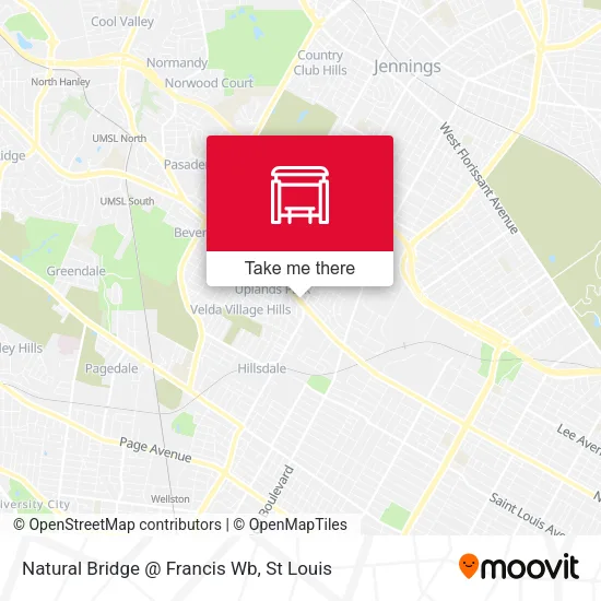 Mapa de Natural Bridge @ Francis Wb