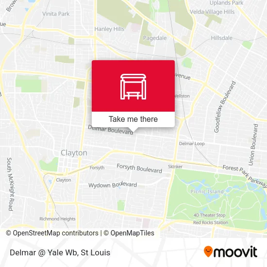 Delmar @ Yale Wb map