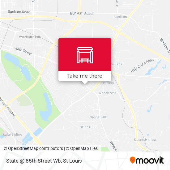 State @ 85th Street Wb map