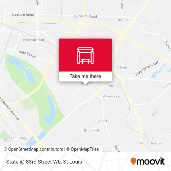 State @ 83rd Street Wb map