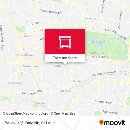 Mapa de Bellevue @ Dale Nb