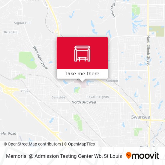 Memorial @ Admission Testing Center Wb map