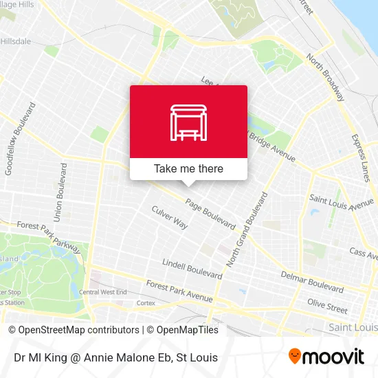 Mapa de Dr Ml King @ Annie Malone Eb