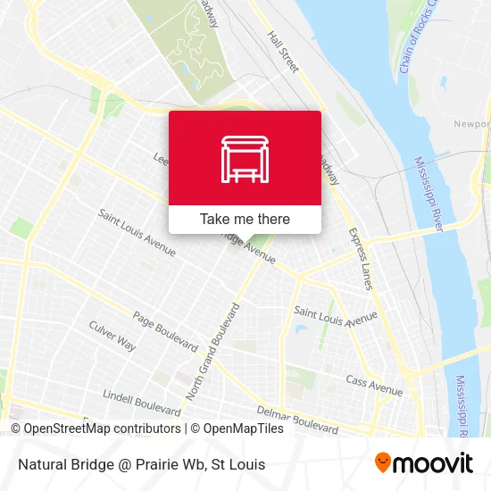 Mapa de Natural Bridge @ Prairie Wb