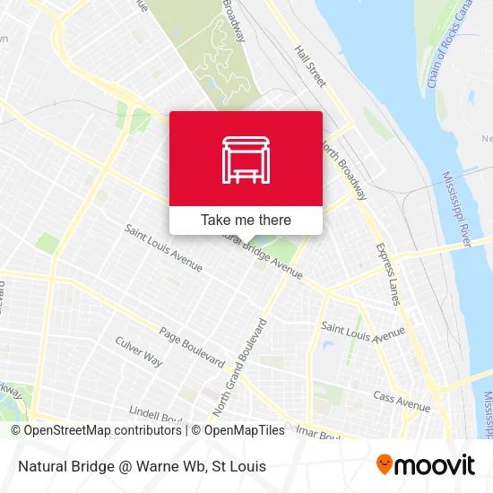 Natural Bridge @ Warne Wb map