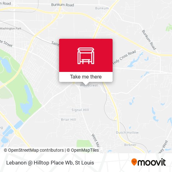 Lebanon @ Hilltop Place Wb map