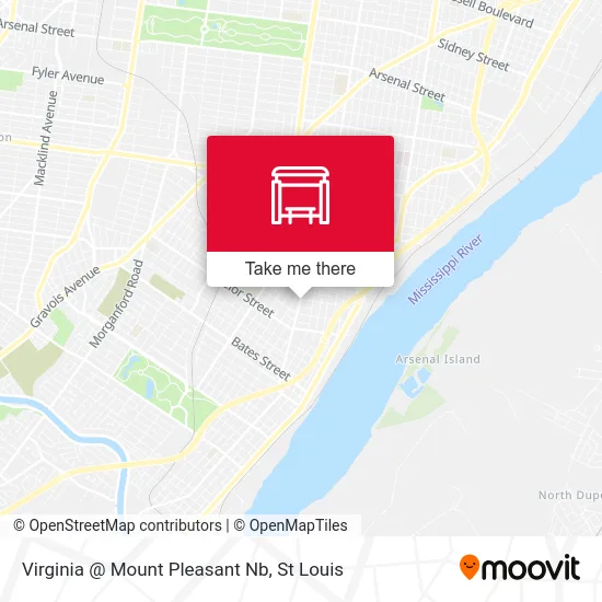 Virginia @ Mount Pleasant Nb map