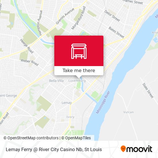 Lemay Ferry @ River City Casino Nb map