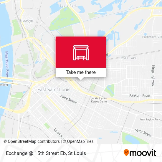 Exchange @ 15th Street Eb map