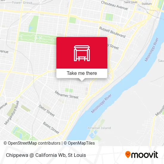 Mapa de Chippewa @ California Wb