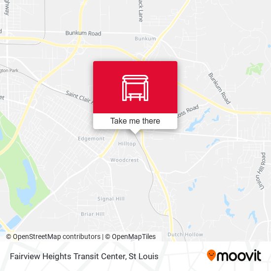 Fairview Heights Transit Center map