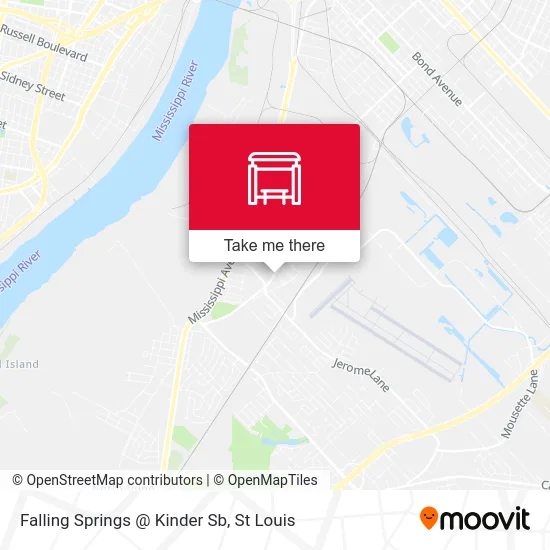 Falling Springs @ Kinder Sb map