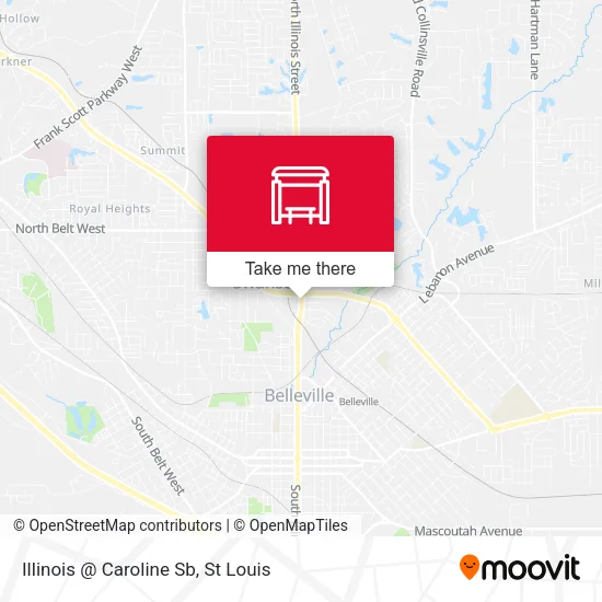 Illinois @ Caroline Sb map